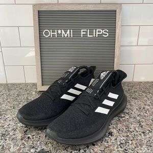 Adidas Sense Bounce+ Mens Black Sneakers NIB